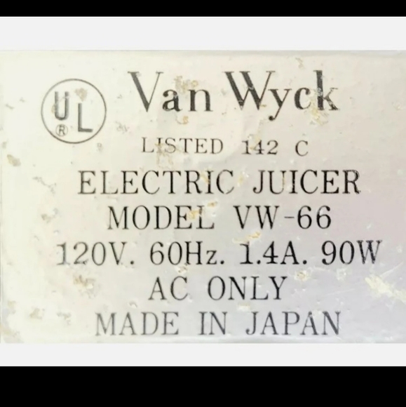 Vintage Van Wyck Press-A-Matic Electric Juicer - Picture 9 of 9